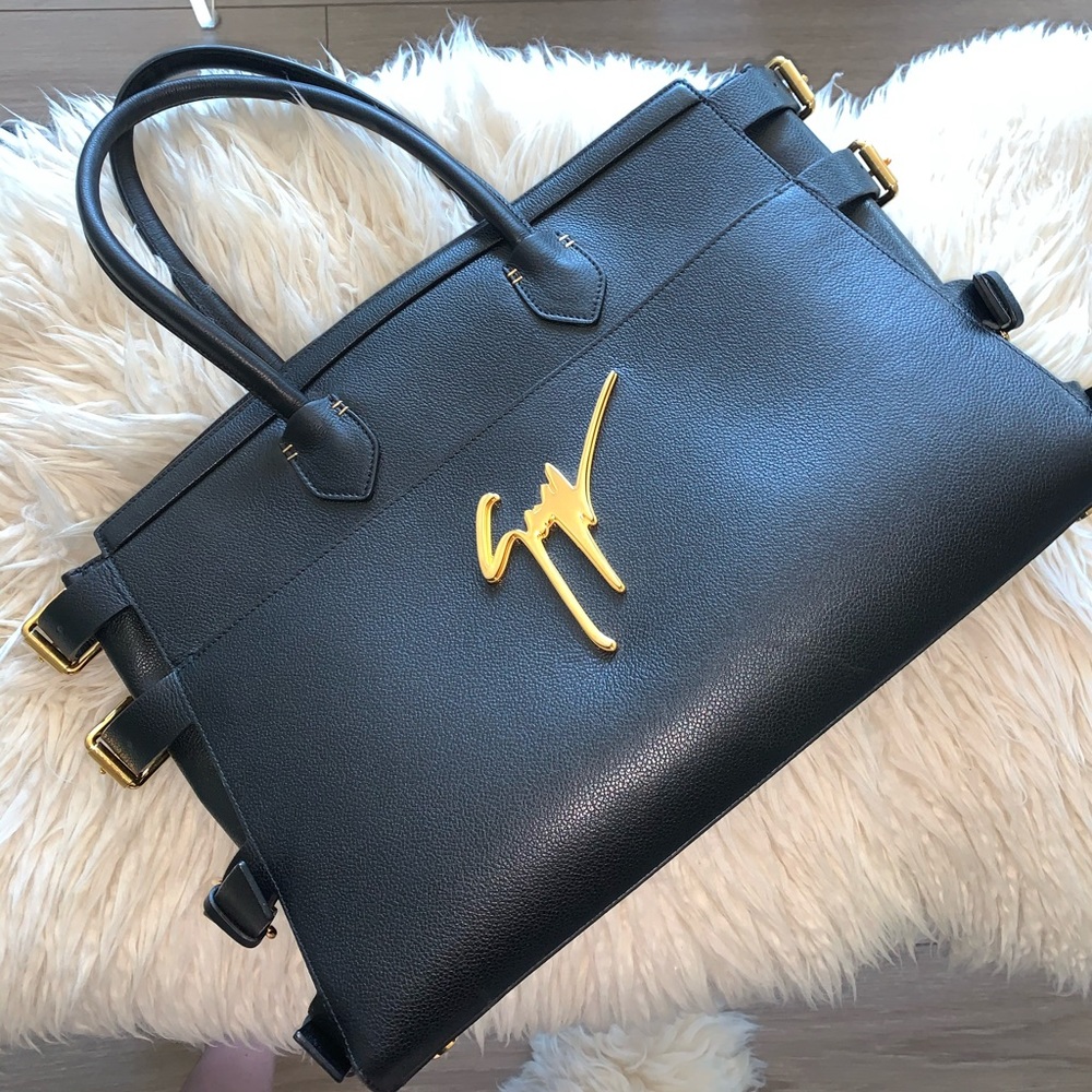 Giuseppe Zanotti Large Logo Ran Buckle Tote